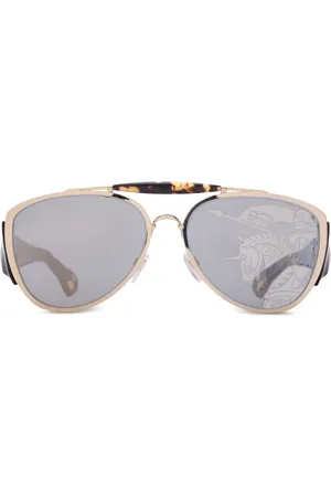 Burberry Lunettes de soleil Shield à monture pilote