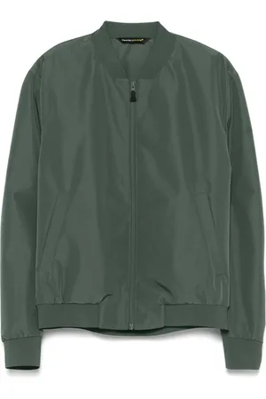 Manuel Ritz Veste bomber à logo en caoutchouc