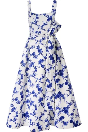 Carolina Herrera Robe ceinturée à fleurs