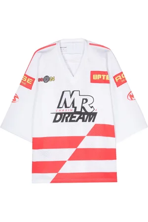 MARTINE ROSE T-shirt Oversized Football en résille