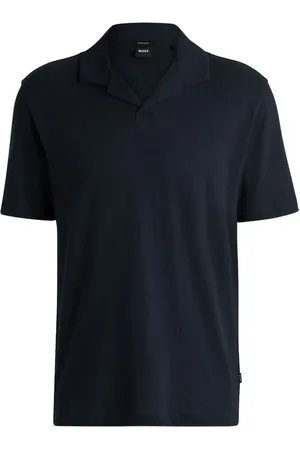 HUGO BOSS Polo en lin mélangé