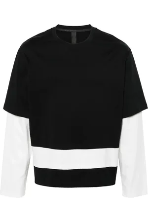 Neil Barrett T-shirt en coton à design superposé