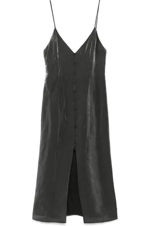 ALYSI Robe mi-longue à col v
