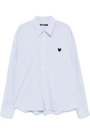 SONGZIO Chemise crop à coupe incurvée