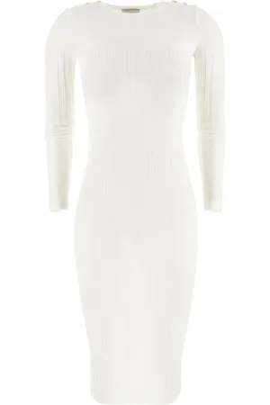 Elisabetta Franchi Robe mi-longue en maille nervurée