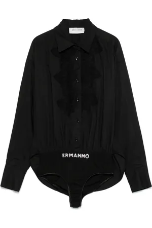 Ermanno Firenze Body à détails en dentelle