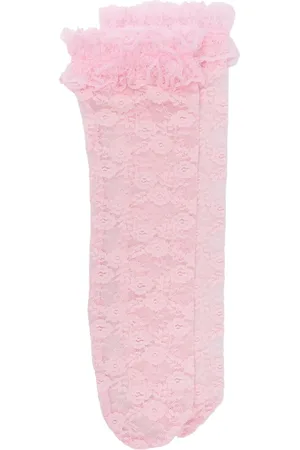Self-Portrait Chaussettes à fleurs en dentelle