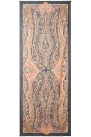 Etro Foulard en soie à imprimé cachemire