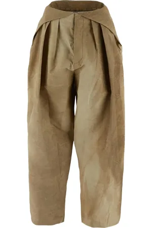 UMA WANG Pantalon à design plissé