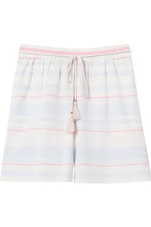 Twin-Set Shorts rayé à lien de resserrage