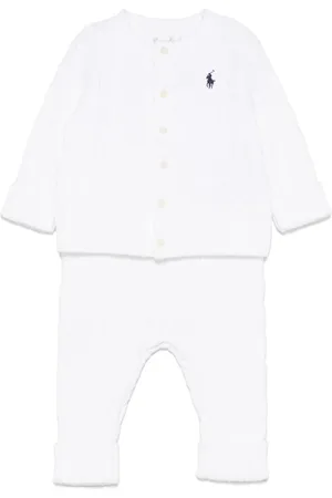 Ralph Lauren Ensemble-pantalon en maille torsadée