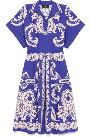 Etro Robe mi-longue à imprimé graphique