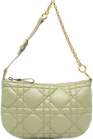 Dior Mini sac porté épaule Dior Caro Tulip en cuir de veau Macrocannage (2022)