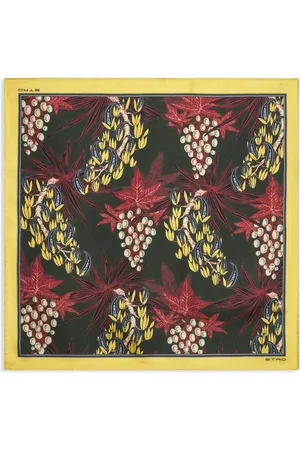 Etro Carré de poche en soie à fleurs