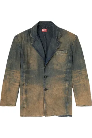 Diesel Blazer en jean à effet usé