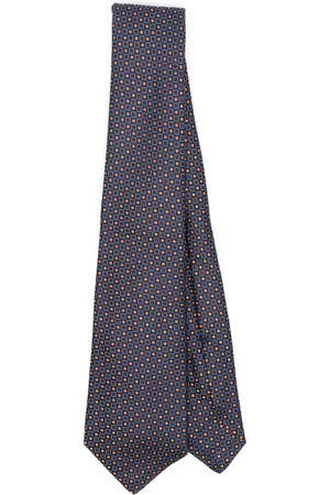 Kiton Cravate à motif géométrique