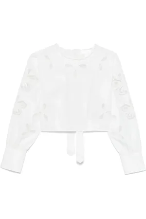 Sandro Blouse à fleurs brodées