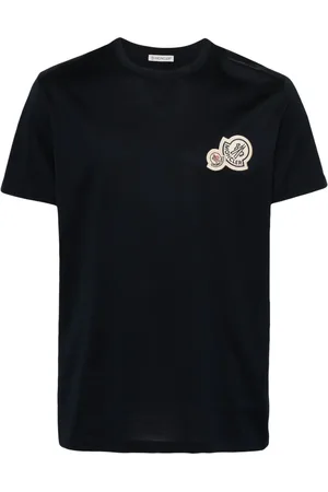Moncler T-shirt en coton à logo appliqué