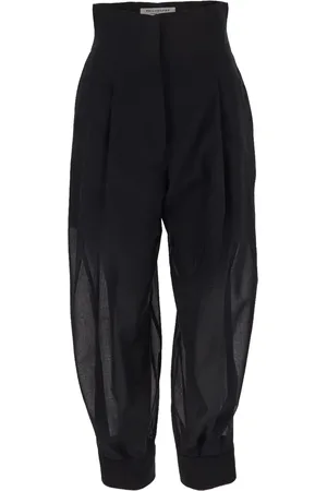 Serafini Pantalon évasé à taille haute