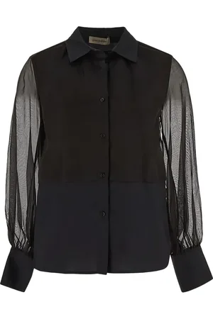 GENTRYPORTOFINO Chemise à manches semi-transparentes