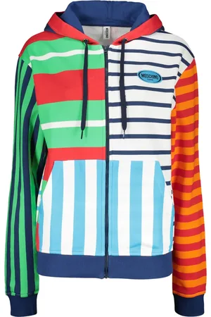 Moschino Hoodie zippé à rayures