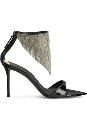 Giuseppe Zanotti Sandales Intriigo 90 mm à franges ornées de cristaux