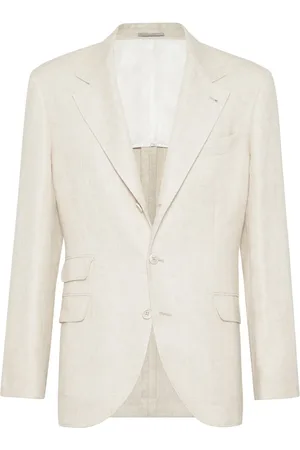 Brunello Cucinelli Blazer en serge à simple boutonnage