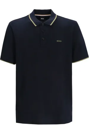 HUGO BOSS Polo à col contrastant