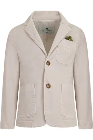 Etro Veste blazer à logo brodé