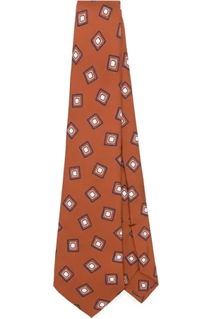 Kiton Cravate à motif géométrique