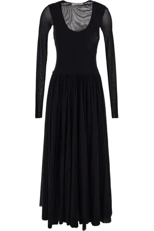 Serafini Robe mi-longue à détails plissés