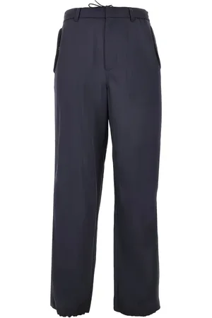 Emporio Armani Pantalon à taille à lien de resserrage