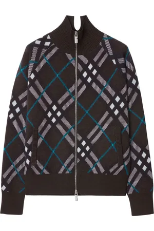 Burberry Veste zippée à carreaux