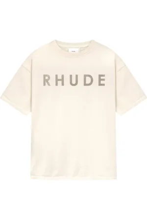 Rhude T-shirt à effet usé