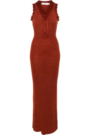 AYA MUSE Robe en maille à coupe longue