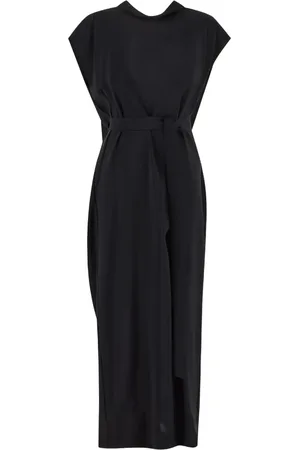 GENTRYPORTOFINO Robe longue à taille ceinturée