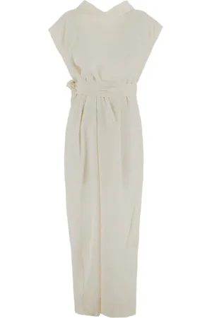 GENTRYPORTOFINO Robe longue à taille ceinturée