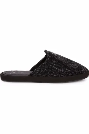 Giuseppe Zanotti Chaussons Junge Fever à ornements en cristal