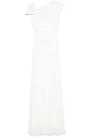 ROTATE Robe longue à design asymétrique