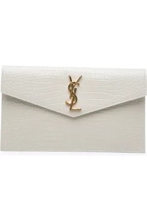 Saint Laurent Pochette Uptown Pouch en cuir embossé (2022)