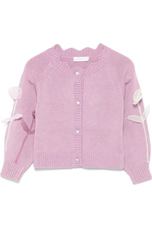 MONNALISA Cardigan à appliqués fleurs