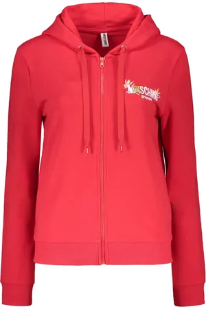 Moschino Hoodie zippé à logo imprimé