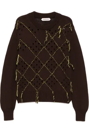 Namacheko Pull en maille intarsia à col rond