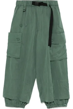 Y-3 Pantalon en sergé à effet délavé