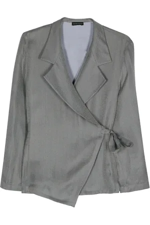 Emporio Armani Blazer à motif en jacquard
