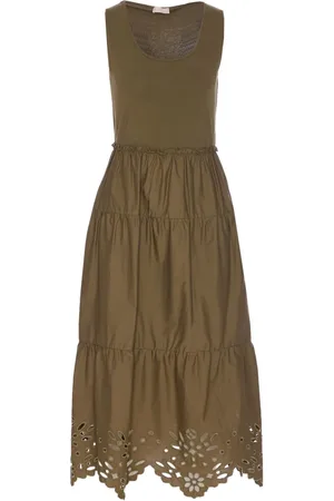 Liu Jo Robe en coton à coupe mi-longue