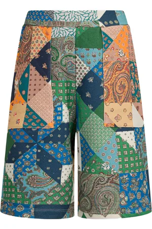 Etro Short en coton à imprimé patchwork