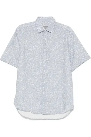 CANALI Chemise imprimée à détail noué