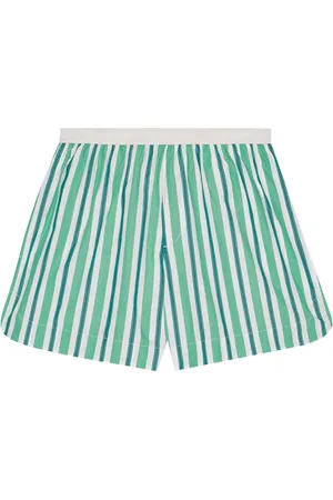Ganni Short court en coton à rayures