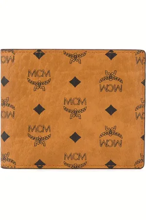 MCM Petit portefeuille pliant à logo